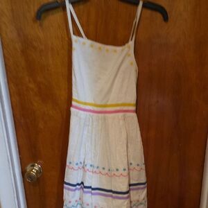 Mini Boden Colorful Striped Kids Dress